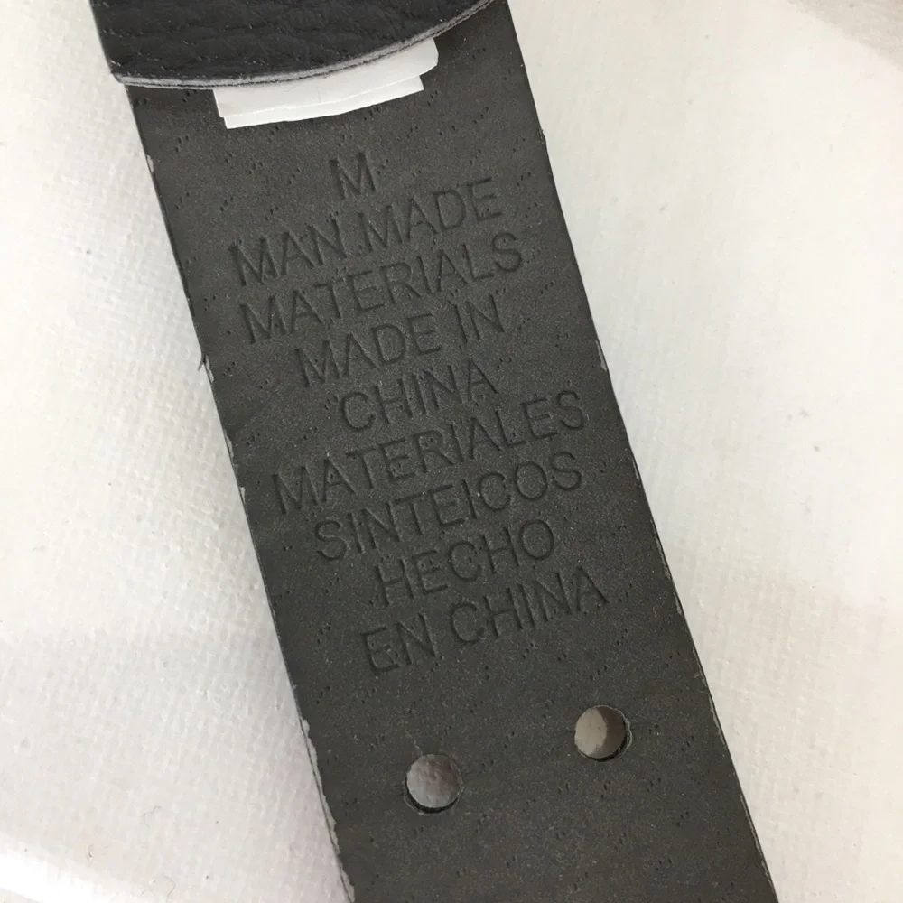 Women’s Black Vegan Leather Western Belt Antique Silver Floral Buckle Size M